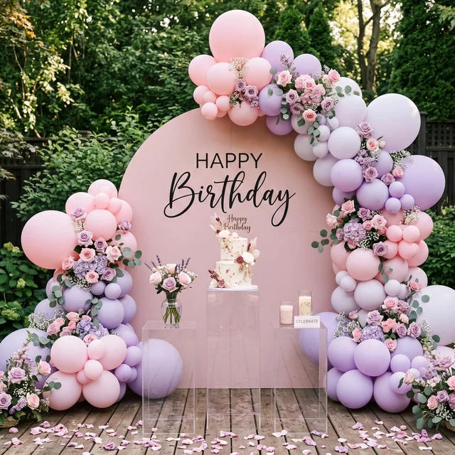 Alt view image 6 of 7 - Pink Balloons Pastel Pink Balloon Arch Kit Different Sizes 129pcs | Balloons Garland Arch for Birthday Party Baby Shower Gender Reveal Wedding Anniversary Easter Decoration
