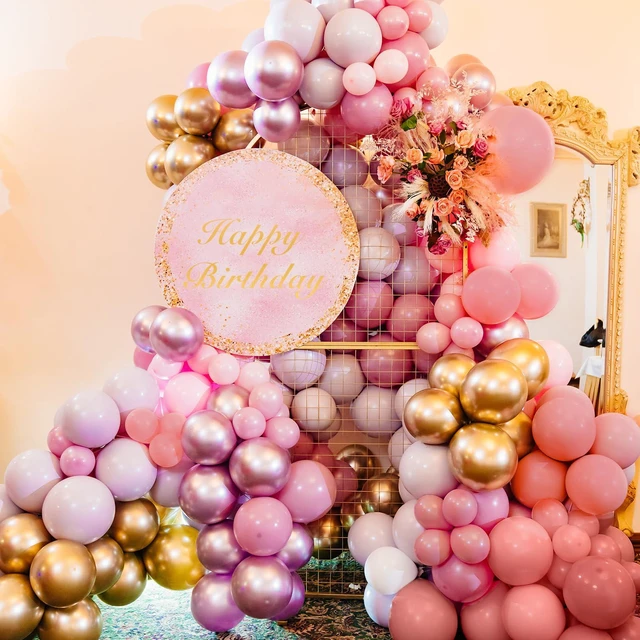 Alt view image 4 of 7 - RUBFAC Pink Balloons Different Sizes Dusty Rose Balloon Arch Kit 129pcs | Latex Blush Balloon Garland Arch Kit for Valentine's Day Birthday Baby Shower Wedding Princess Boho Theme Party Decoration