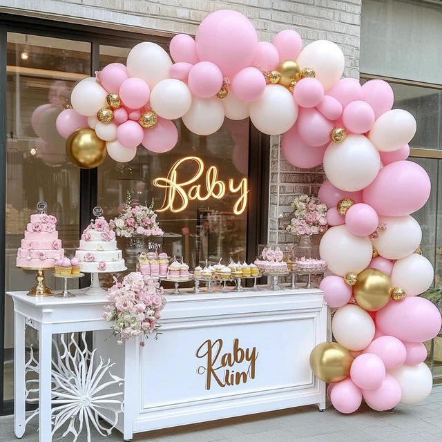 Alt view image 5 of 7 - 87pcs Light Pink Balloons Different Sizes 18 12 10 5 Inches for Garland Arch, Premium Pastel Pink Balloons for Valentine's Day Girl Birthday Wedding Baby Shower Bridal Shower Party Decorations