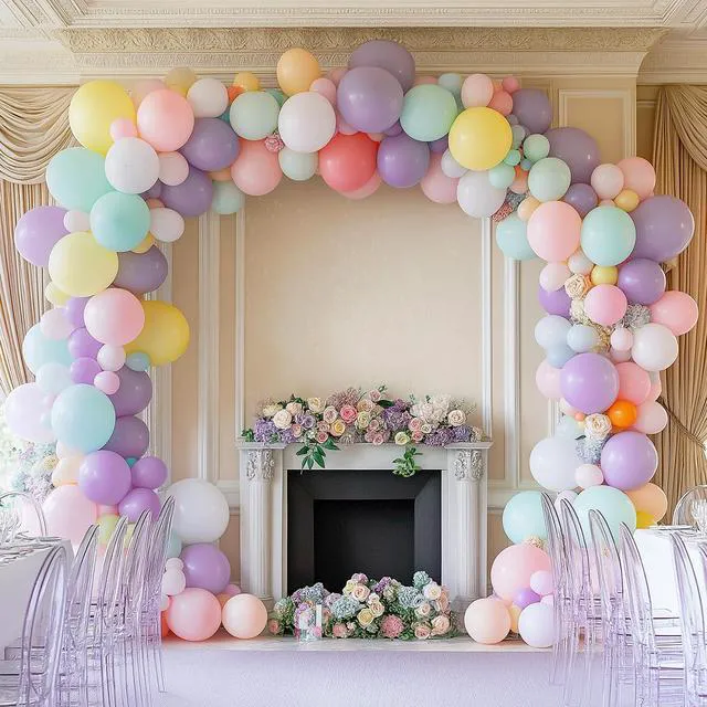Alt view image 6 of 7 - 87pcs Lavender Balloons Different Sizes 18 12 10 5 Inches for Garland Arch, Premium Pastel Latex Balloons for Birthday Party Wedding Baby Shower Bridal Shower Decorations