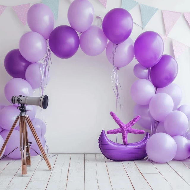 Alt view image 5 of 7 - 87pcs Lavender Balloons Different Sizes 18 12 10 5 Inches for Garland Arch, Premium Pastel Latex Balloons for Birthday Party Wedding Baby Shower Bridal Shower Decorations