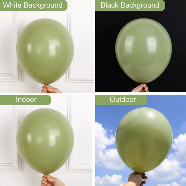 Alt view image 4 of 7 - Sage Green Balloons 87pcs Different Sizes 18 12 10 5 Inches, Olive Green Latex Balloons Arch Kit Garland for Birthday Wedding Graduation Baby Shower Party Decoration
