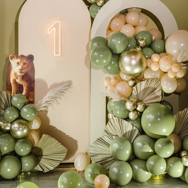 Alt view image 5 of 7 - Sage Green Balloons 87pcs Different Sizes 18 12 10 5 Inches, Olive Green Latex Balloons Arch Kit Garland for Birthday Wedding Graduation Baby Shower Party Decoration