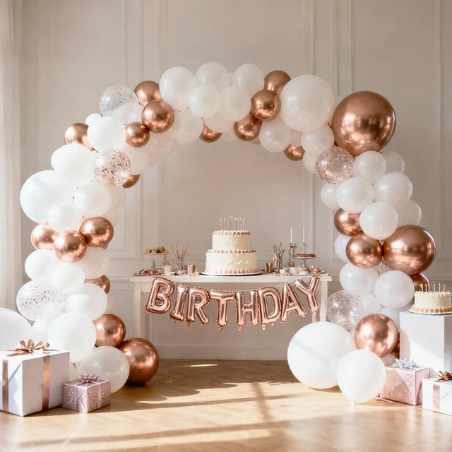Alt view image 7 of 7 - 87pcs White Balloons Different Sizes 18 12 10 5 Inches for Garland Arch, Premium Party Latex Balloons for Birthday Party Wedding Anniversary Baby Shower Party Decoration