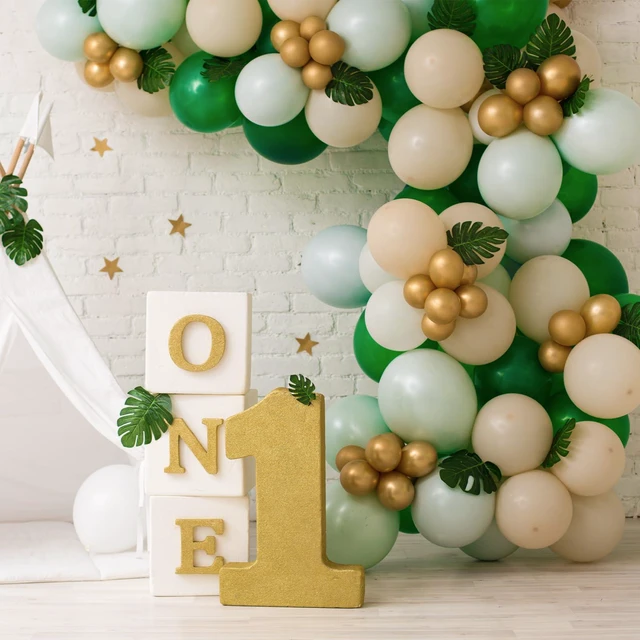 Alt view image 4 of 6 - 87pcs Dark Green Balloons Different Sizes 18 12 10 5 Inch for Garland Arch, Green Latex Balloons for Birthday Party Baby Shower Wedding Halloween Christmas Party Decoration