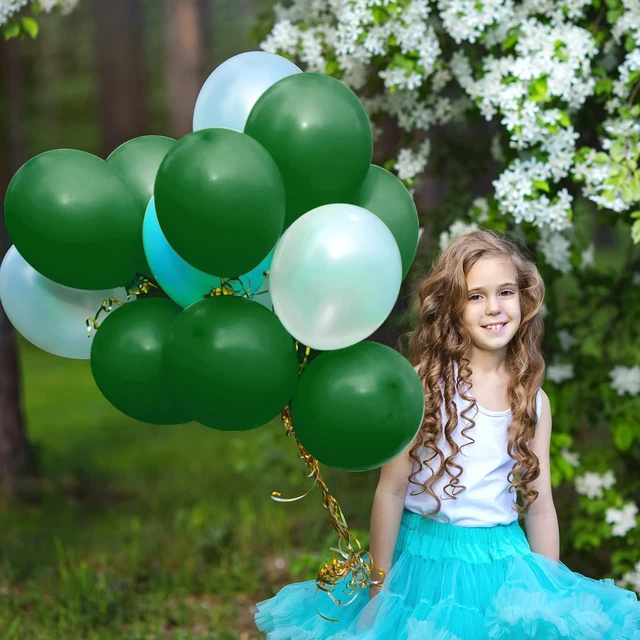 Alt view image 6 of 6 - 87pcs Dark Green Balloons Different Sizes 18 12 10 5 Inch for Garland Arch, Green Latex Balloons for Birthday Party Baby Shower Wedding Halloween Christmas Party Decoration