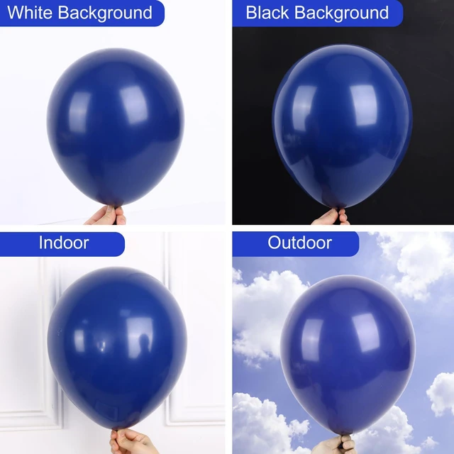Alt view image 4 of 7 - 87pcs Navy Blue Balloons Different Sizes 18 12 10 5 Inches, Premium Party Latex Balloons Arch Kit Garland for Birthday Wedding Graduation Baby Shower Party Decoration