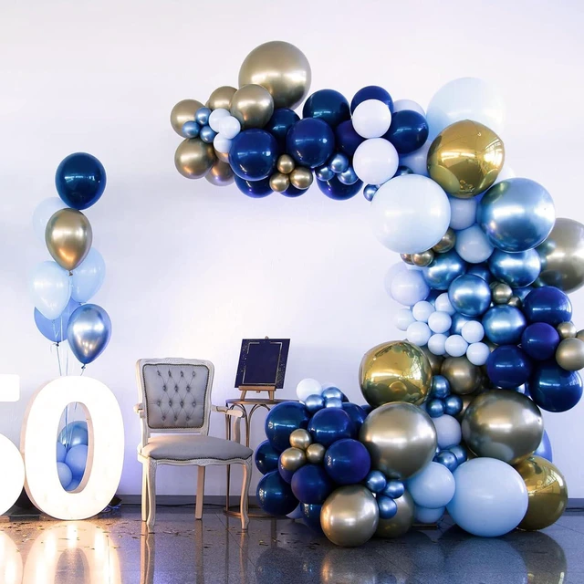 Alt view image 7 of 7 - 87pcs Navy Blue Balloons Different Sizes 18 12 10 5 Inches, Premium Party Latex Balloons Arch Kit Garland for Birthday Wedding Graduation Baby Shower Party Decoration
