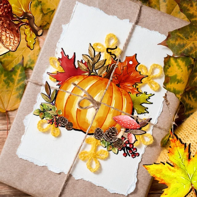 Alt view image 5 of 7 - 12Pcs Fall Thanksgiving Wooden Hanging Ornaments Pumpkin Squirrel Owl Turkey Gnome Maple Leaf Truck Hat Acorn Design Autumn Tree Decorations DIY Hanging Decor Accessories