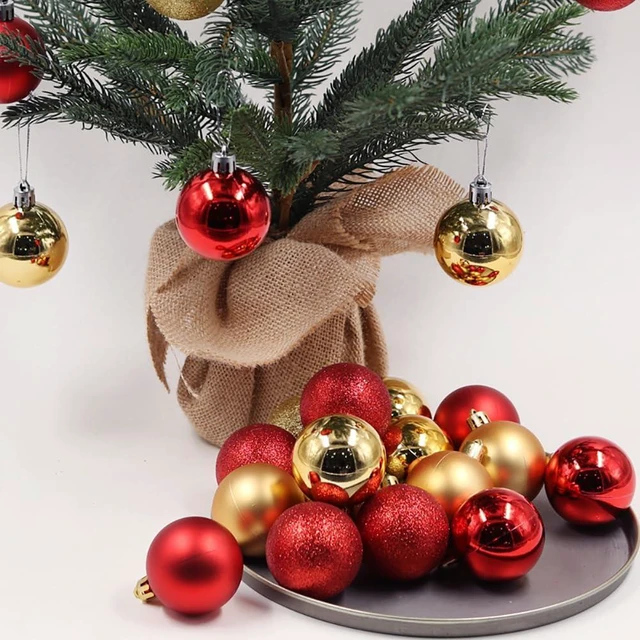 Alt view image 3 of 7 - Christmas Tree Ornaments Balls - Pack of 24pcs Shatterproof Christmas Ball Ornaments Xmas Bulbs Decorations Set for Xmas Tree Balls Decorative Hanging Ornament Purple