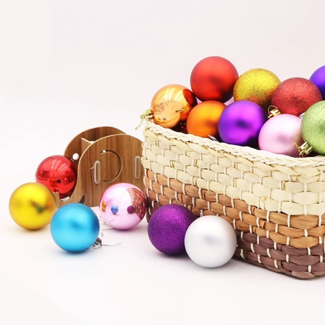 Alt view image 5 of 7 - Christmas Tree Ornaments Balls - Pack of 24pcs Shatterproof Christmas Ball Ornaments Xmas Bulbs Decorations Set for Xmas Tree Balls Decorative Hanging Ornament Purple