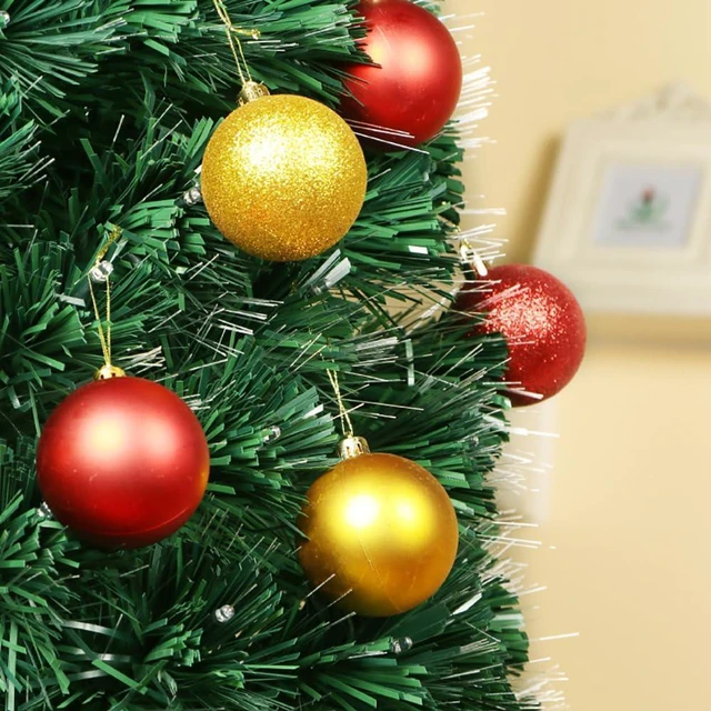 Alt view image 7 of 7 - Christmas Tree Ornaments Balls - Pack of 24pcs Shatterproof Christmas Ball Ornaments Xmas Bulbs Decorations Set for Xmas Tree Balls Decorative Hanging Ornament Purple