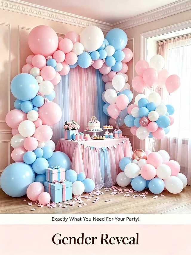 Alt view image 2 of 7 - Pink Balloons 125 Pcs Different Sizes 18 12 10 5 Inch Pink Balloon Arch Kit | Light Pastel Baby Pink Balloon Garland for Birthday Baby Shower Gender Reveal Princess Party Decoration with Balloon Tape
