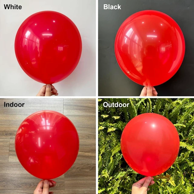 Alt view image 3 of 7 - Red Balloons Set, 50 Pcs Red Latex Balloons 12 Inch | Party Balloons for Birthday Baby Shower New Years Wedding Anniversary Party Decorations