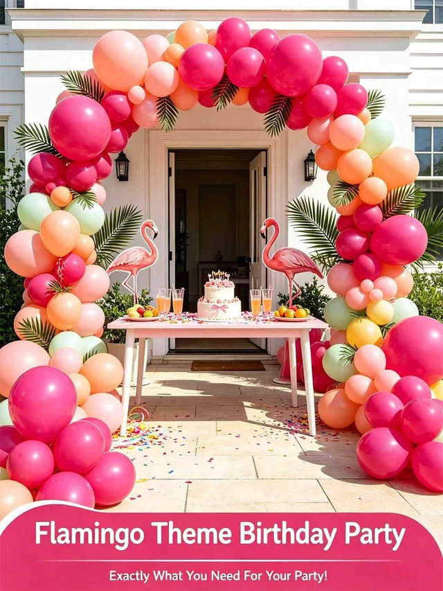 Alt view image 6 of 7 - Hot Pink Balloons 125 Pcs Different Sizes 18 12 10 5 Inch Balloon Arch Kit | Magenta Fuchsia Dark Pink Latex Balloons Garland for Birthday Baby Shower Bridal Shower Valentine's Day Party Decorations