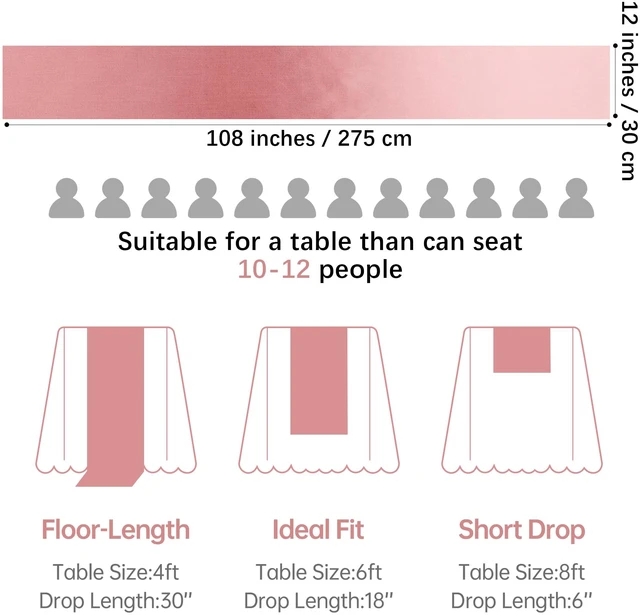 Alt view image 2 of 6 - 4 Pack Satin Table Runner 12 x 108 Inch Long Bright Silk and Smooth Fabric Party Table Runner for Wedding Banquet Party Decoration- Rose Gold