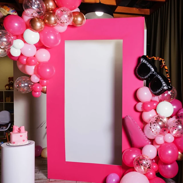 Alt view image 5 of 7 - Pink Balloons Party Balloon and Hot Pink Balloons for Girls Princess Theme Birthday Decorations Baby Shower Bridal Shower, 65pcs