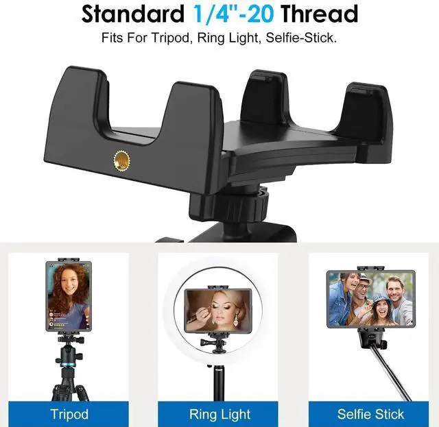 Alt view image 3 of 7 - Car Mount Car Cup Holder Phone Stand for 4.7- 12.9" iPhone Samsung iPad Tablet