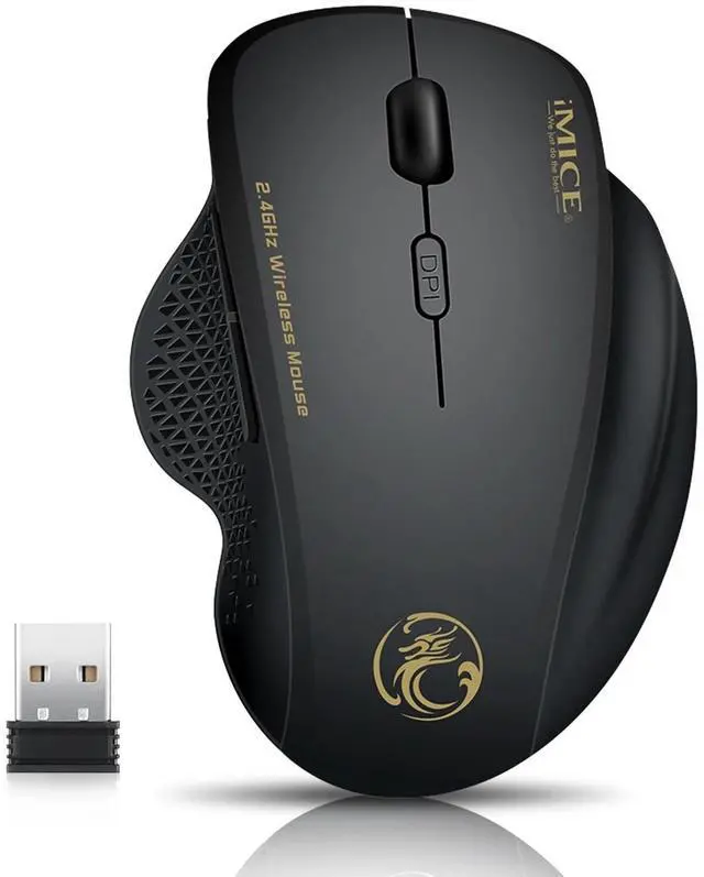 Main image of 2.4GHz Wireless Optical Mice PC Gaming Mouse 6 Buttons & USB Receiver for Laptop