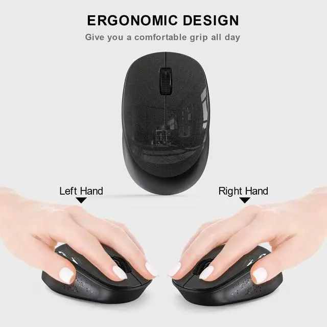 Alt view image 6 of 7 - Portable Wireless Mouse, 2.4GHz Silent with USB Receiver, Optical USB Mouse