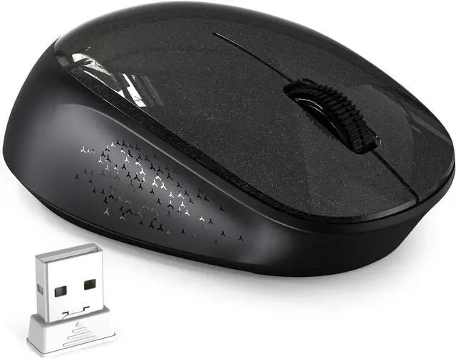 Main image of Portable Wireless Mouse, 2.4GHz Silent with USB Receiver, Optical USB Mouse