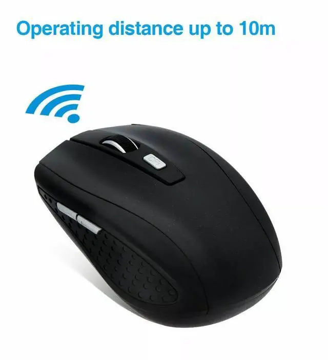 Alt view image 6 of 7 - 2.4GHz Wireless Optical Gaming Mouse Cordless Mice + USB Receiver for PC Laptop