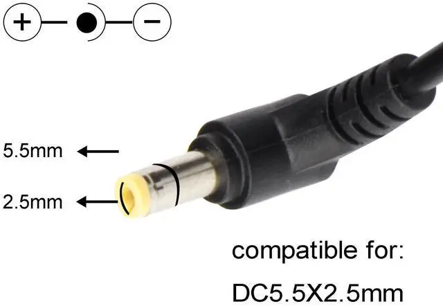 Alt view image 3 of 6 - AC Adapter Charger for HP Pavilion 23xi 27xi Monitors with Power Cord