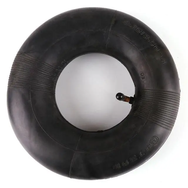 Alt view image 2 of 7 - TWO 410/350-4 4.10/3.50-4 4.10-4 410-4 3.50-4 350-4 TIRE INNER TUBE RUBBER VALVE