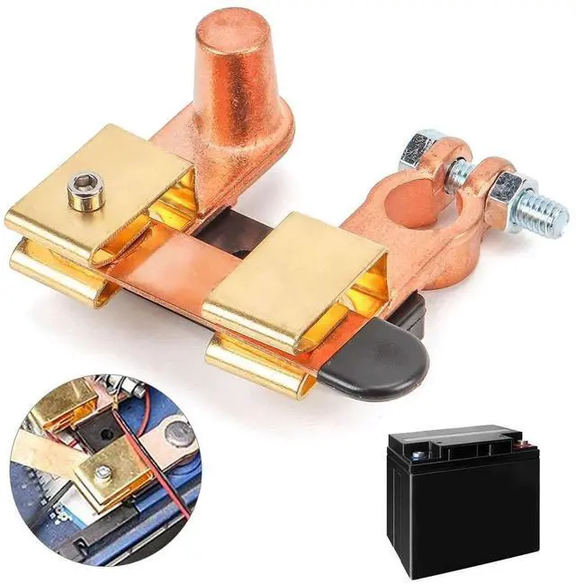 Main image of Knife Blade Switch Battery Disconnect Top Post HEAVY DUTY SHUT OFF Car 12/24V US