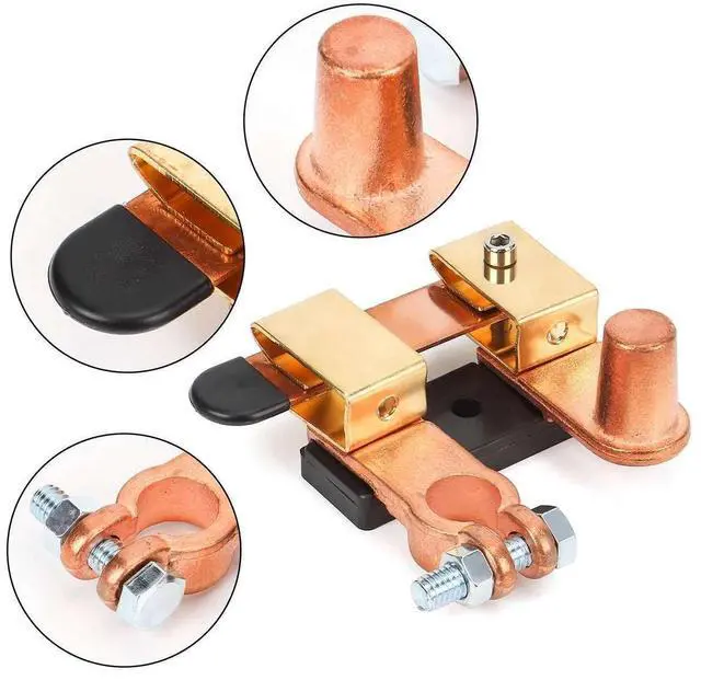 Alt view image 6 of 7 - Knife Blade Switch Battery Disconnect Top Post HEAVY DUTY SHUT OFF Car 12/24V US