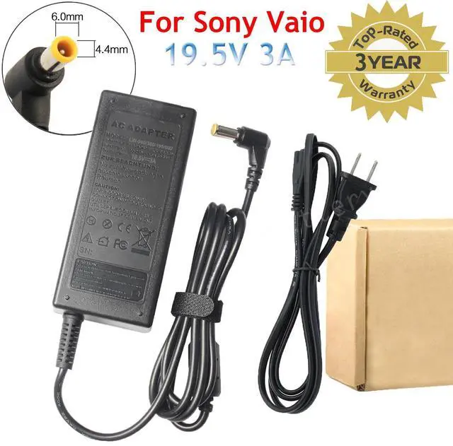 Main image of FOR SONY Vaio 19.5V Power Supply Cord Laptop Notebook AC Adapter Charger 3A 60W