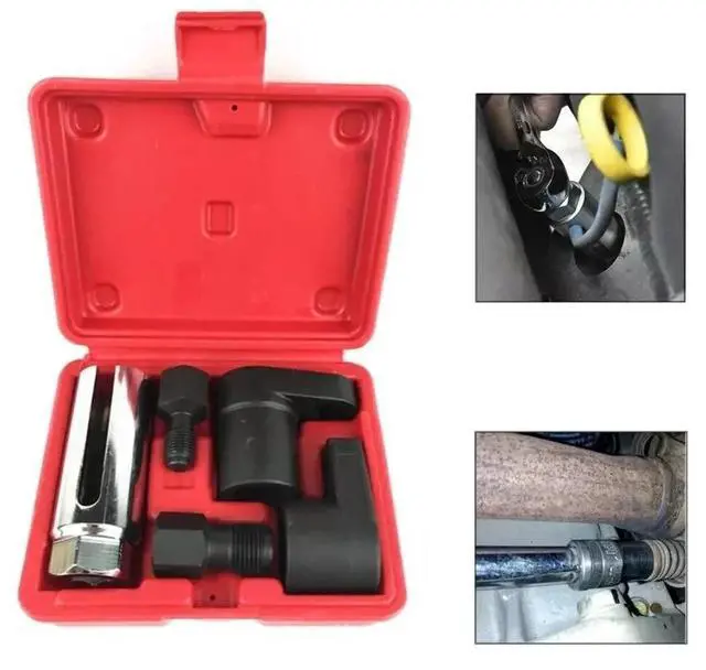 Alt view image 3 of 7 - O2 Oxygen Sensor Socket Thread Chaser Set 5PCS O2 Sensor Wrench Removal Tool Kit