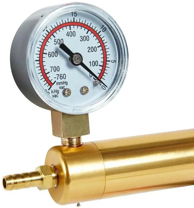 Alt view image 5 of 7 - HAND VACUUM PUMP HELD BRAKE BLEEDER TESTER SET BLEED CAR MOTORBIKE BLEEDING KIT