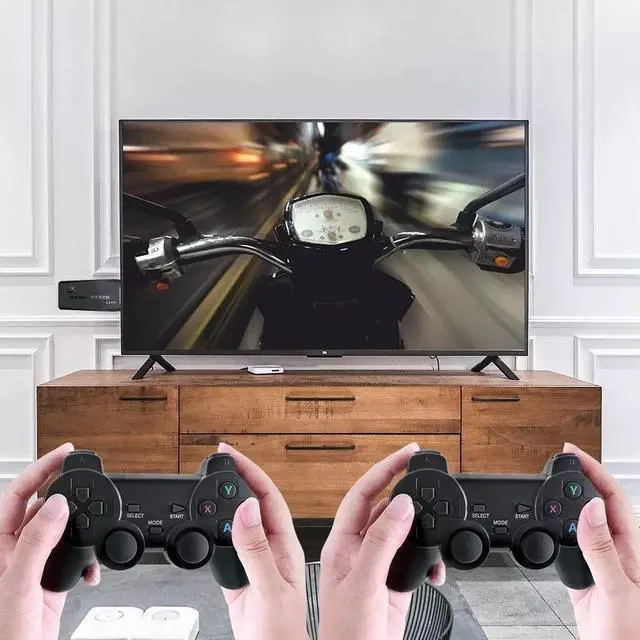 Alt view image 2 of 7 - 4K HDMI TV Game Stick Built-in 64GB 20000+ Video Games Console Wireless Gamepad