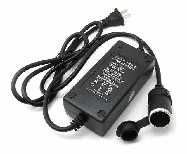 Alt view image 2 of 3 - 60W Vehicle Power Inverters 110V AC to 12V DC Car Cigarette Lighter Converter