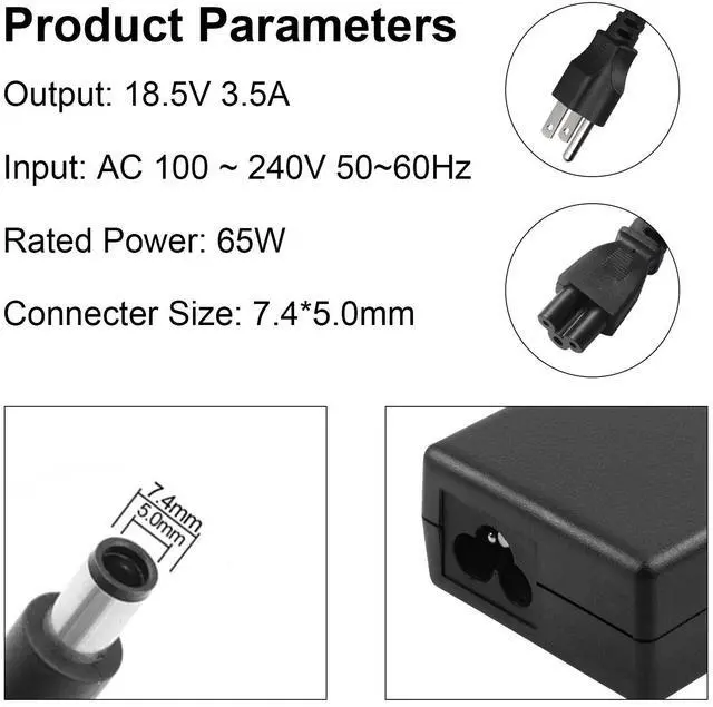 Alt view image 6 of 6 - AC Adapter For HP EliteDesk Desktop Mini 705 800 G2 G3 G4 Power Supply Charger