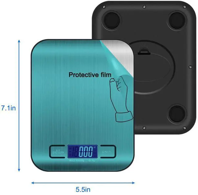 Alt view image 5 of 6 - Digital Food Scale, 22lb Kitchen Scales Grams & Ounces For Weight Loss , Cooking