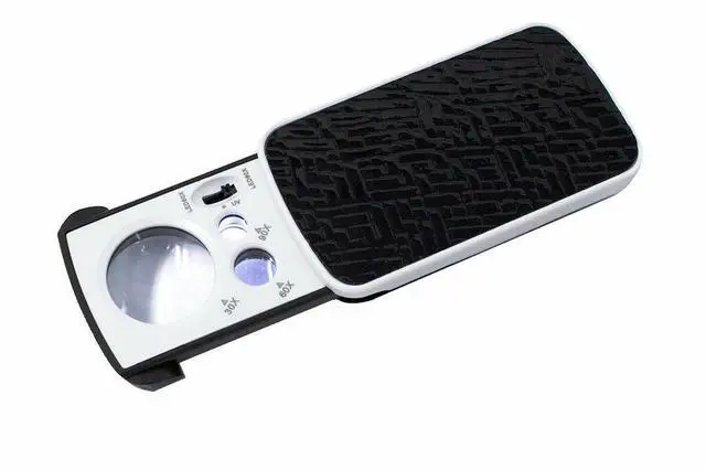 Alt view image 4 of 7 - 500g x 0.01g Digital Jewelry Scale ACCT-500 .01 g & 30x 60x 90x Loupe Magnifier