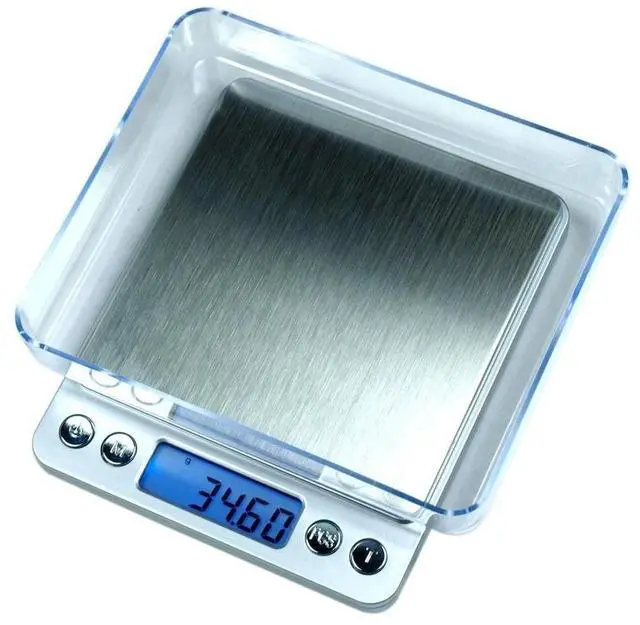 Alt view image 3 of 7 - 500g x 0.01g Digital Jewelry Scale ACCT-500 .01 g & 30x 60x 90x Loupe Magnifier