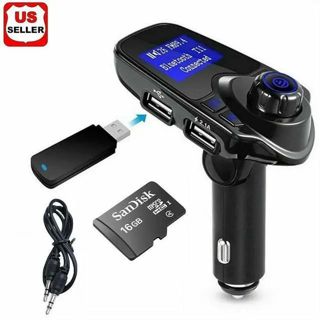 Main image of Bluetooth Car Kit MP3 Player FM Transmitter Wireless Radio Adapter USB Charger