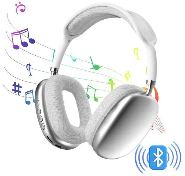 Alt view image 3 of 6 - Wireless Bluetooth Headphones Headset Stereo Over-Ear Earphones Noise Cancelling