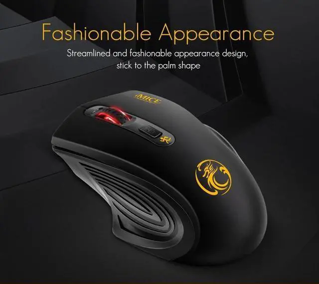 Alt view image 2 of 7 - 2.4GHz High Quality Wireless Optical Mouse/Mice + USB 2.0 Receiver for PC Laptop