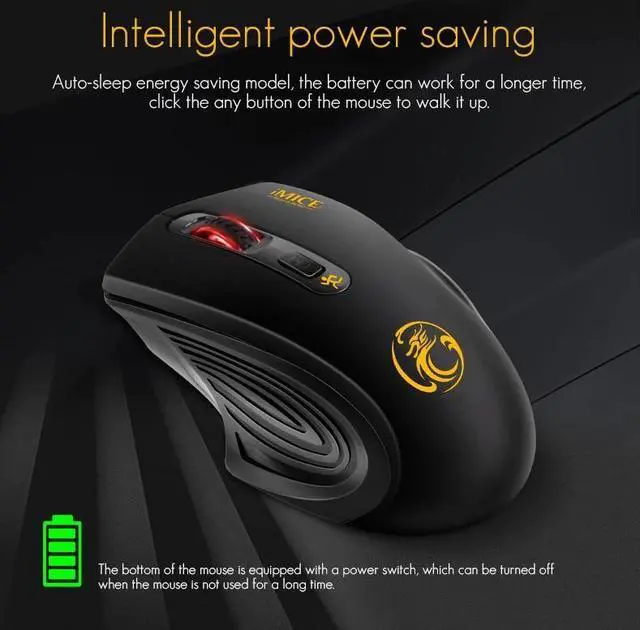 Alt view image 5 of 7 - 2.4GHz High Quality Wireless Optical Mouse/Mice + USB 2.0 Receiver for PC Laptop