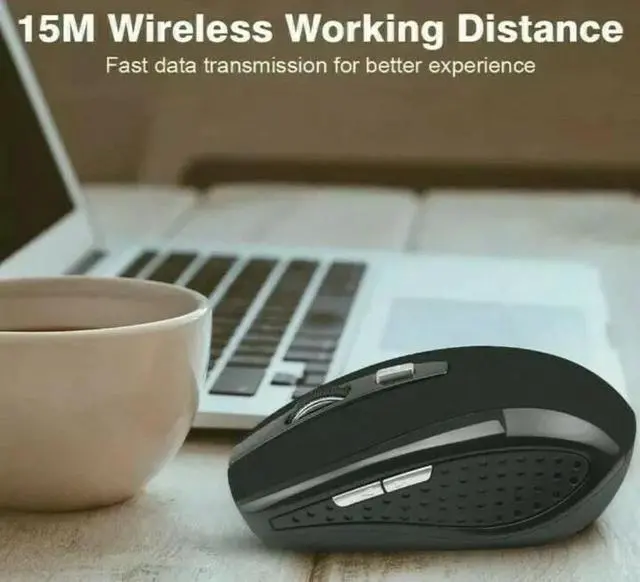 Alt view image 4 of 5 - Wireless Mouse 2.4GHz Wireless Optical Mouse Laptop PC Computer Window Mac