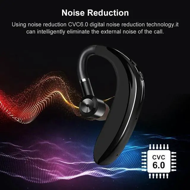 Alt view image 5 of 7 - Wireless Bluetooth Noise Cancelling Trucker Headset Earpiece Earbud For Driving