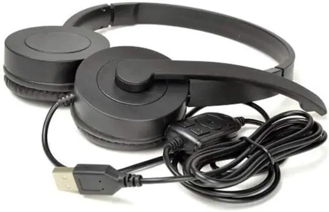 Alt view image 2 of 2 - USB On-Ear Headset Fold-Away Noise Canceling Microphone & Inline Controls