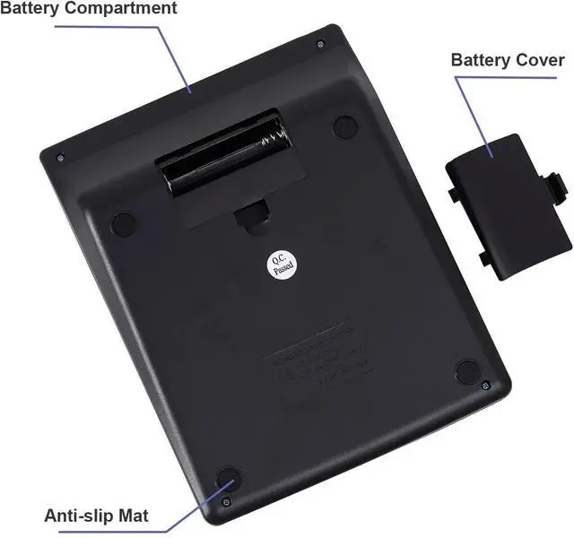 Alt view image 4 of 6 - 12-Digit Desktop Calculator Standard Function Dual Power Calculator Solar and AA