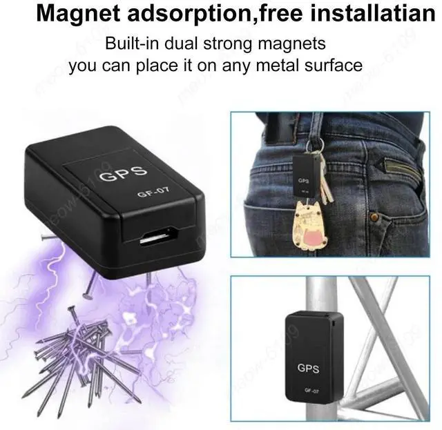 Alt view image 4 of 7 - Magnetic GF07 Mini GPS Real Time Car Locator Tracker GSM/GPRS Tracking Device