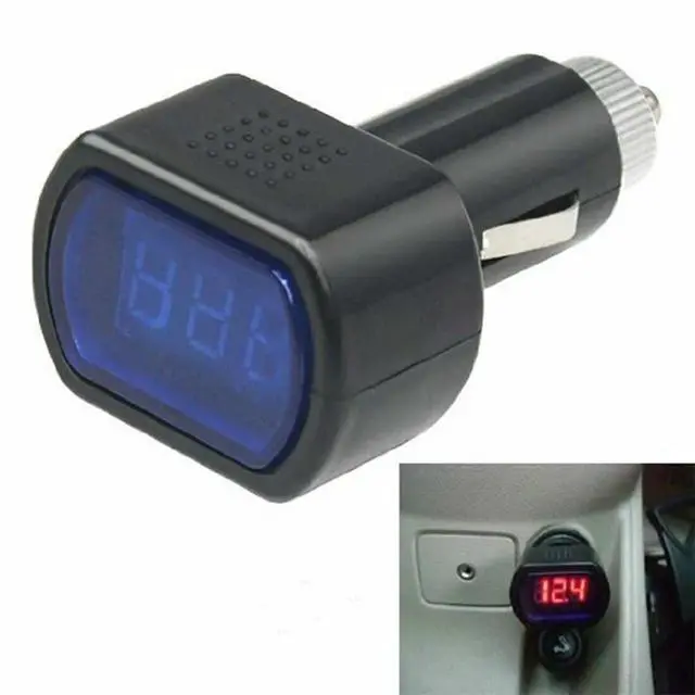 Alt view image 3 of 3 - LED Car Battery Electric Lighter Voltmeter Voltage Meter Gauge Tester