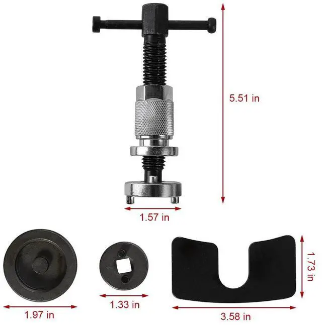Alt view image 2 of 7 - UNIVERSAL Brake Caliper Piston Rewind Tool Right Handed Wind Back For Ford Audi